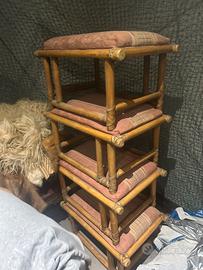 4 panchette bambù e midollo