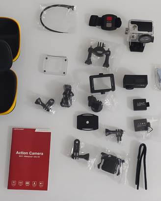 Action camera ultra HD wifi subacquea