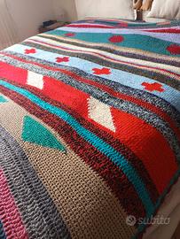 Coperta lana matrimoniale della nonna