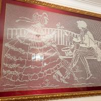 Quadro fatto interamente a mano con cornice