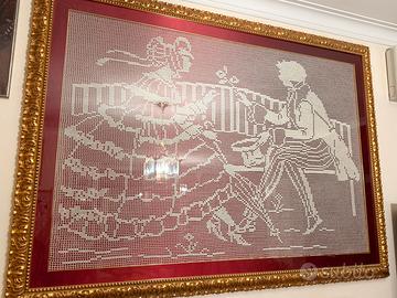 Quadro fatto interamente a mano con cornice