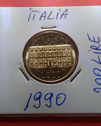 Italia 200 lire 1990