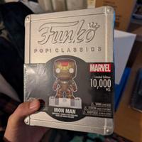 Funko pop iron man Limited edition box metallico