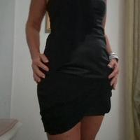 pinko vestitino in acetato e tessuto a décolleté