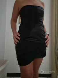 pinko vestitino in acetato e tessuto a décolleté