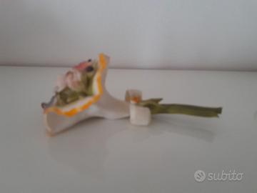 Bouquet Floreale Piccolo Capodimonte Ceramica Arti