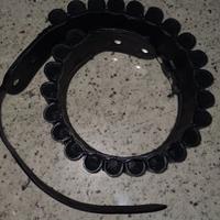 Cartuccera in vero  cuoio cucita a mano 