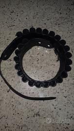 Cartuccera in vero  cuoio cucita a mano 