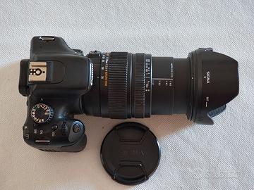 Reflex Canon 550D + Sigma 17-70mm f/2.8 +accessori