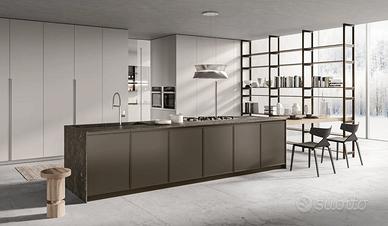 Cucina come Disegno ■ Isola + Colonne + Tavolo
