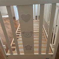 Lettino culla  e materasso marca Pali