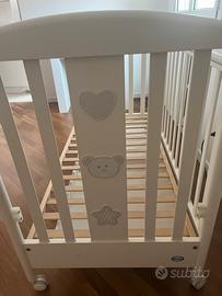 Lettino culla  e materasso marca Pali