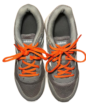 scarpe Adidas tennis grigio-rosse taglia 40 usate