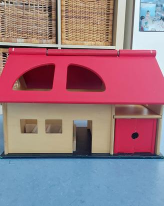 Casetta di legno per animali giocattolo