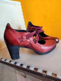 Scarpe décolleté francesine donna vintage 