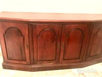 Credenza madia mobile Fantoni in legno massello