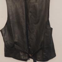 gilet in pelle con bottini (compipel)