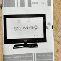 TV a colori 16 pollici con DVD per camper 