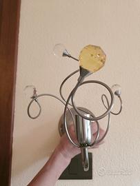 Applique moderna in cristallo acrilico 