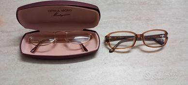 2 occhiali : 1 metallo + 1 plastica