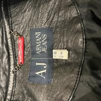 Giacca in vera pelle Armani Jeans taglia 48