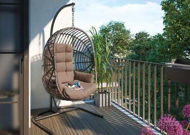 Sedia dondolo da giardino