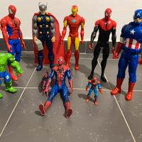 Personaggi spiderman,thor,hulk