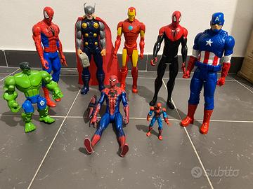 Personaggi spiderman,thor,hulk