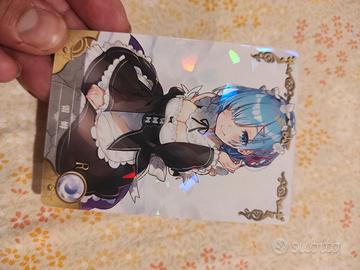 Card carta goddess story Emilia rem maid re zero