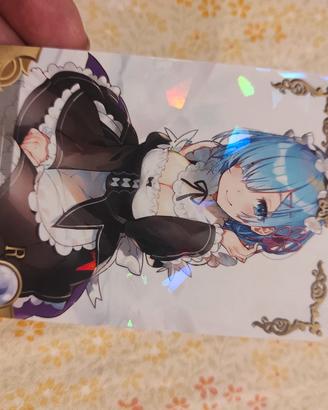 Card carta goddess story Emilia rem maid re zero