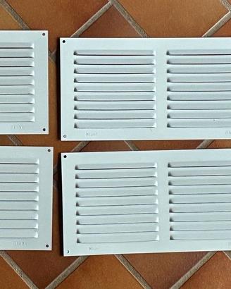 5 Griglie Rettangolari in Alluminio 150 x 300 mm