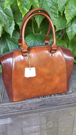 Borsa  marrone ecopelle