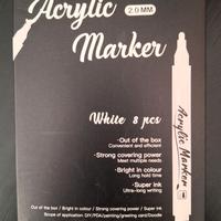 Lotbun pennarelli bianchi acrilici (6 pz)