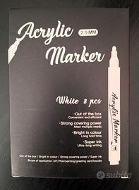 Lotbun pennarelli bianchi acrilici (6 pz)