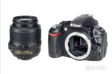 Nikon D3100 + 18 55 VR + borsa + 2 batterie + SD