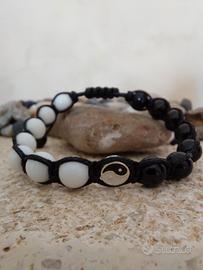 shamballa con agata e yin yang