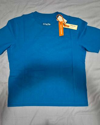 T-shirt Heron Preston Blu - Nuova con Cartellino
