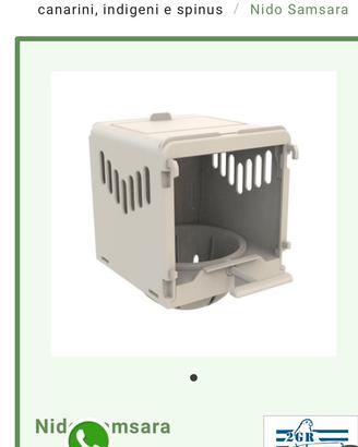 Nido esterno per canarini con portauova