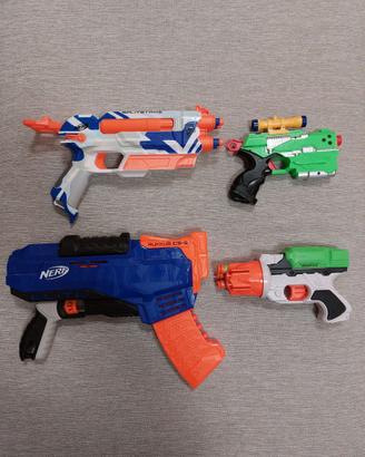 Pistole NERF: Split Strike + Rukkus ICS-8 + Dartz
