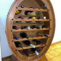 Portabottiglie in legno stile botte