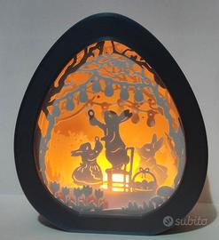 Decorazione pasquale luminosa - coniglio di pasqua