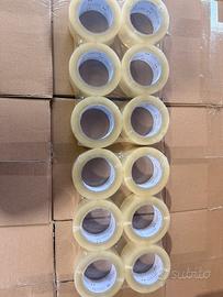 Nastro adesivo 50x132 metri trasparente 12 rotoli