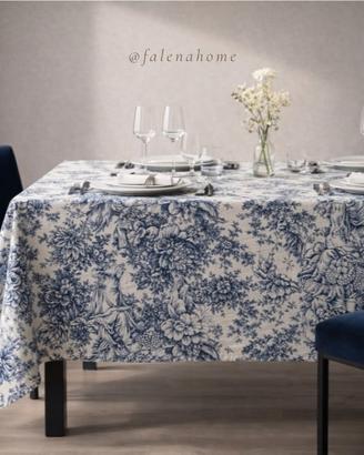 tovaglia da tavola x 12 rettangolare Toile de Jouy