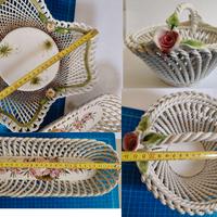 3 CENTRO TAVOLA CESTINI CESTI INTRECCIATI BASSANO