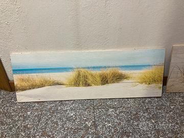 Quadri in legno paesaggio mare