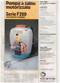 pompa irrorazione fox f320