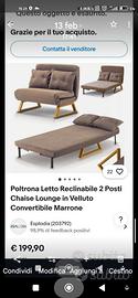 divano letto matrimoniale nuovissimo 