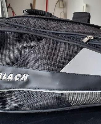 Borse laterali morbide nere Mr. Black x tutte moto