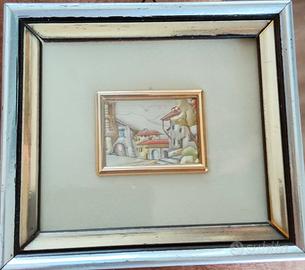 Quadretto con cornice in argento 925