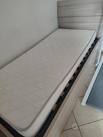 letto singolo con contenitore 